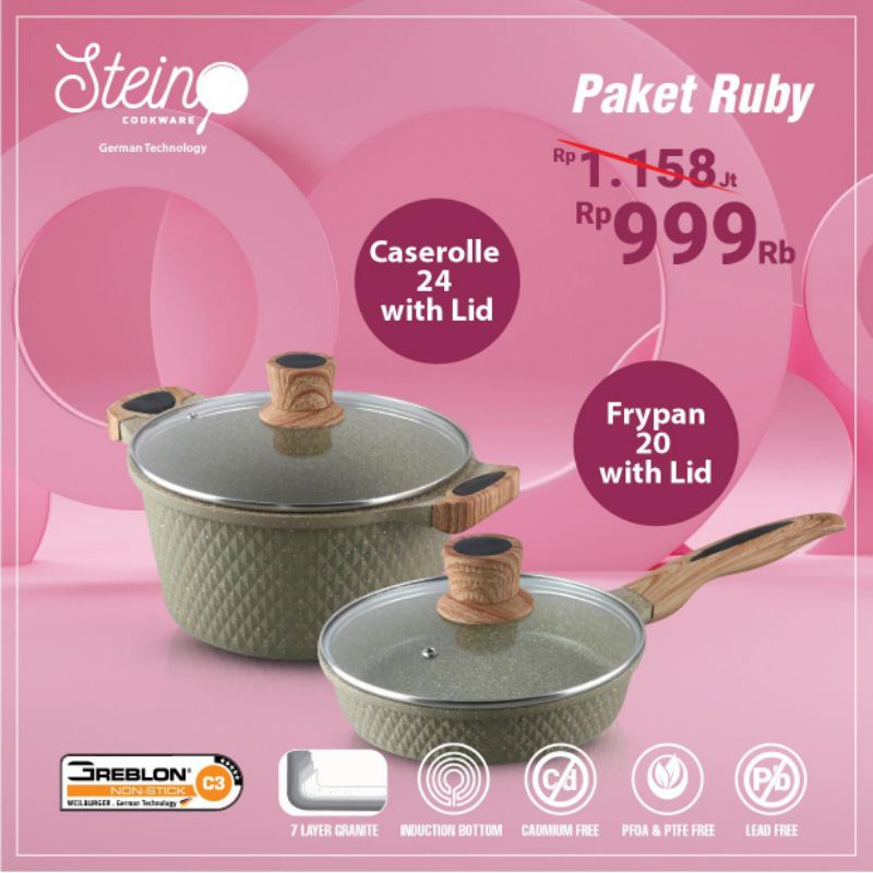 Stein Cookware paket Ruby