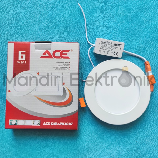 Lampu LED Downlight ACE 6 Watt 4 Inch - Lampu Downlight LED IB Inbow 4&quot; 6W Lampu Plafon Tanam