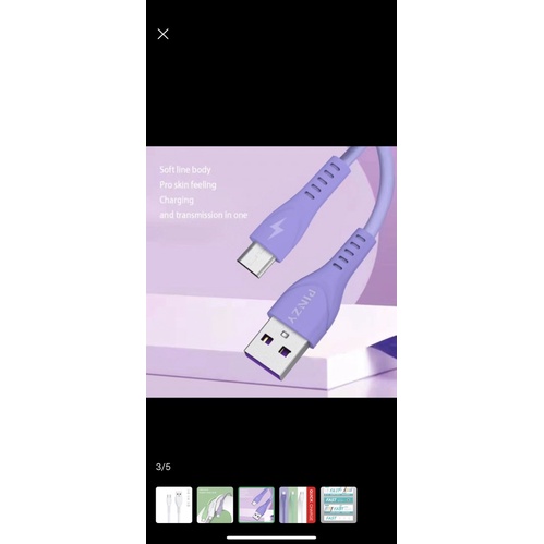Kabel Data Macaron PINZY S23 Micro USB Support FastCahrge High Quality - Cahrger Micro USB S23