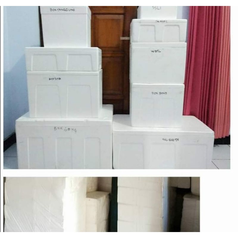 

styrofoam box kecil kode SSLI, untuk 2kg ikan / 2 pack