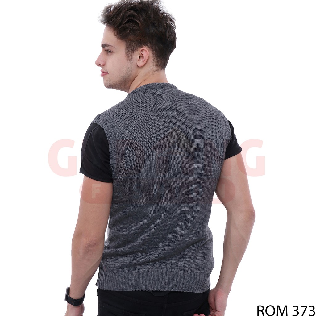 Sweater Rompi Rajut Pria - ROM 373