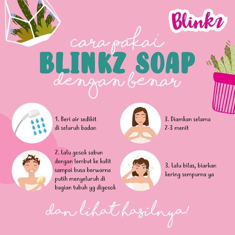 BLINKZ SOAP SABUN BLINKZ WHITE DIARY GLUTA SOAP l BPOM l ORIGINAL