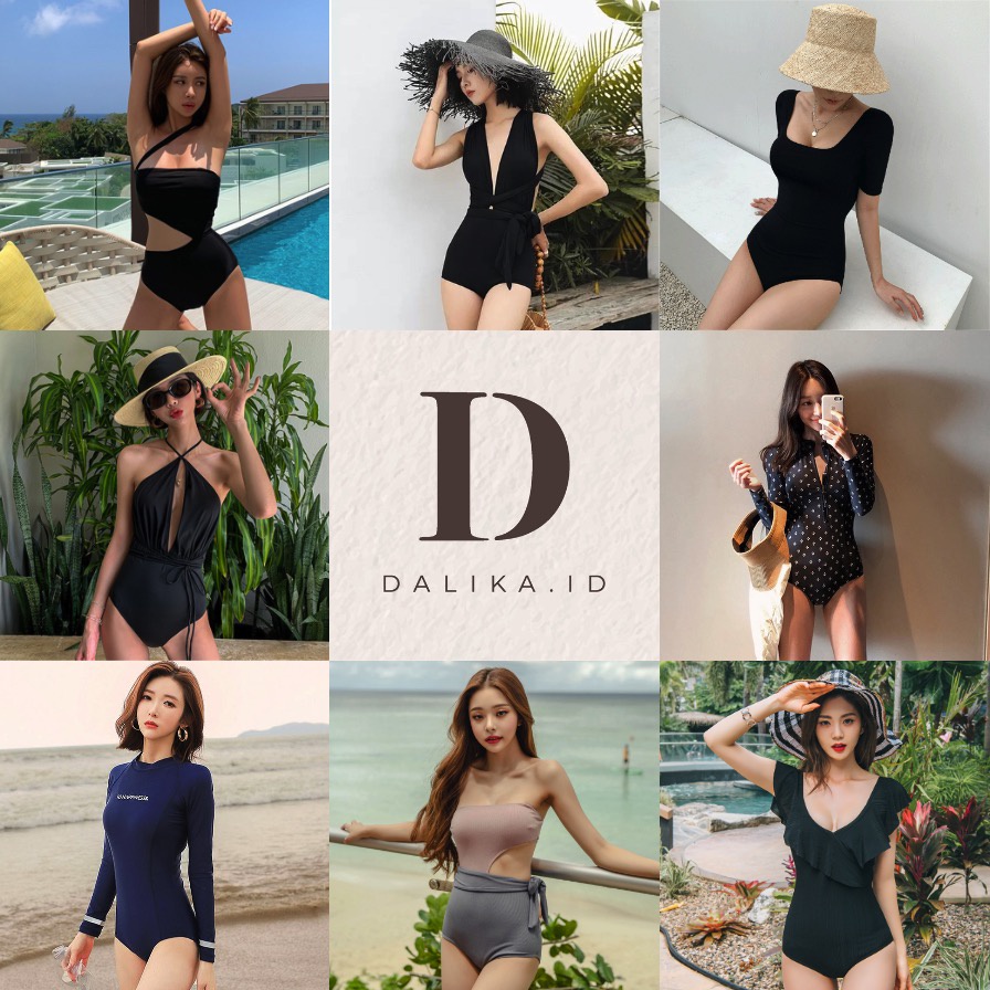 Swimsuit Baju Renang Wanita Swimwear One Piece Model Asia Korea Dalika