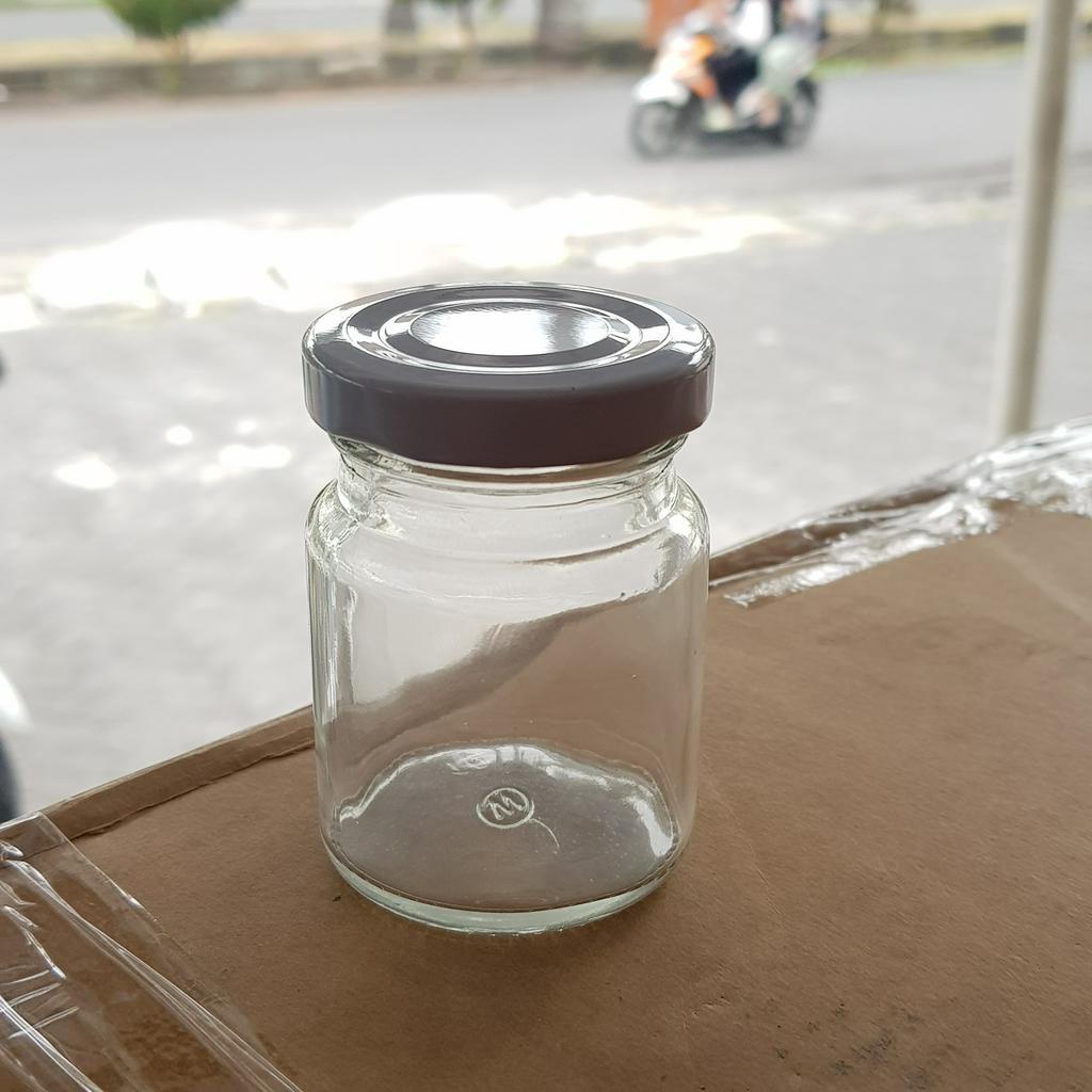 70ML BOTOL SILINDER JAR 70ML TUTUP PUTIH / TUTUP GOLD GROSIR / Botol Silinder kaca 70ml / jar kaca 70ml / Botol Birdnest Walet