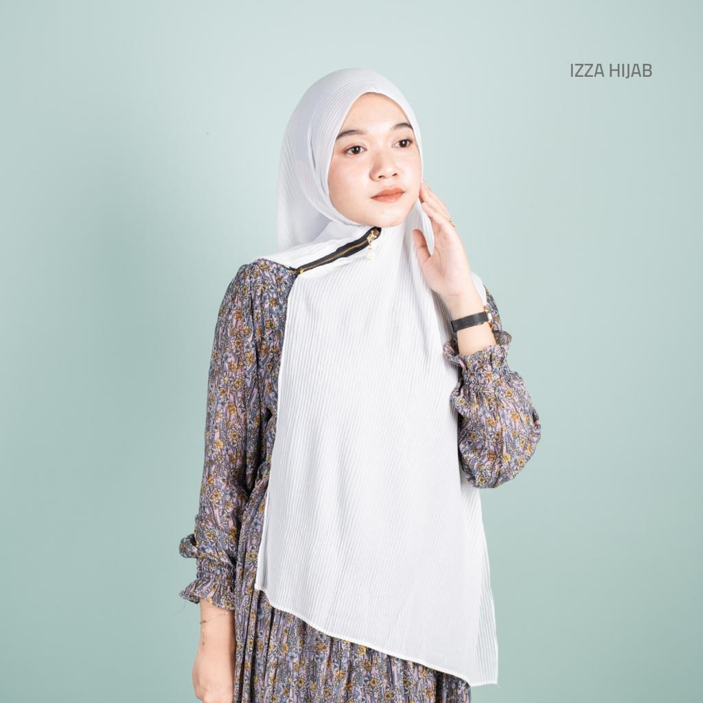 PASHMINA FULL PLISKET ZIPPER RESLETING/ PASHMINA ZIPPER RESLETING DIAMOND BY IZZA-6