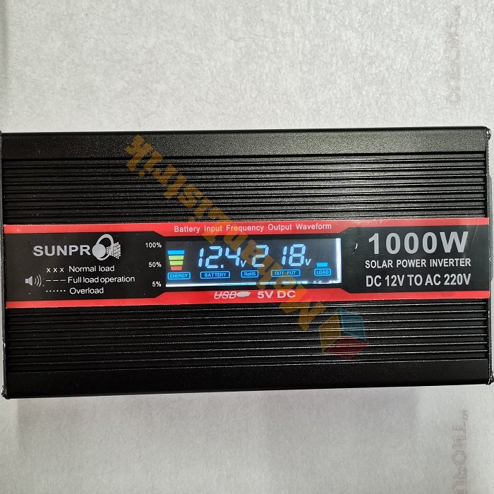 Inverter 12V DC Ke 220V PLN 1000Watt High Sine Wave Sunpro