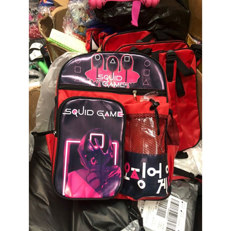 2in1 Sequidgame ransel dan topi tas anak laki-laki kekinian free botol minuman