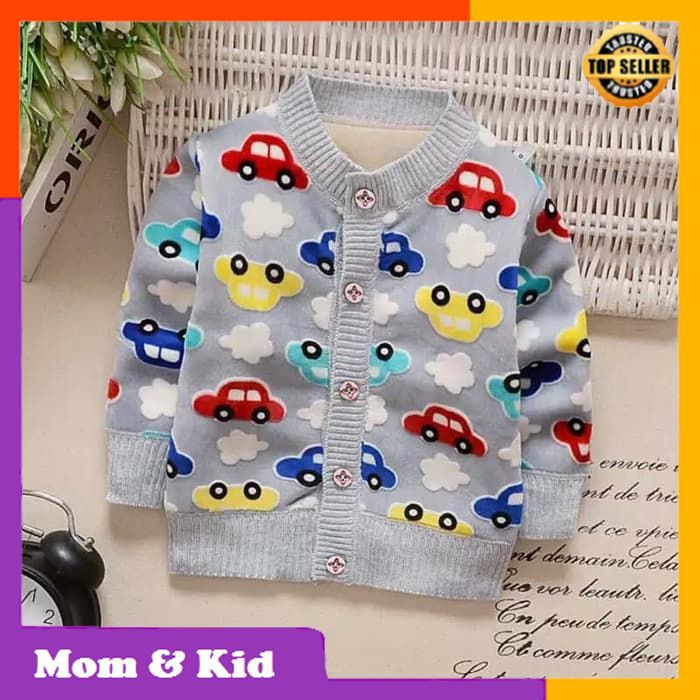 B226 Baju Bayi Jaket Bayi Sweater Bayi Sweater Rajut Bayi Anak Import Anak Bayi Laki laki Mobil