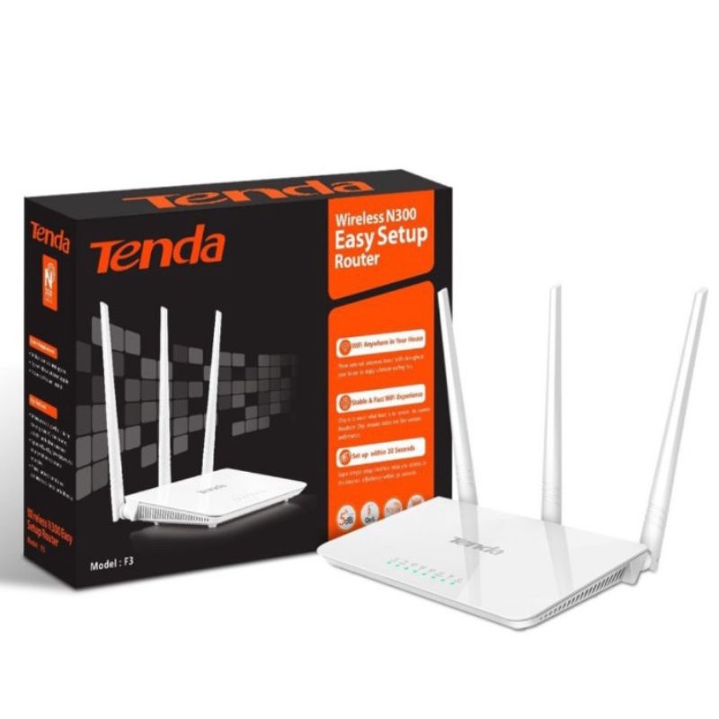 Tenda F3 Wireless Router 300 Mbps Router Tenda F3 300Mbps