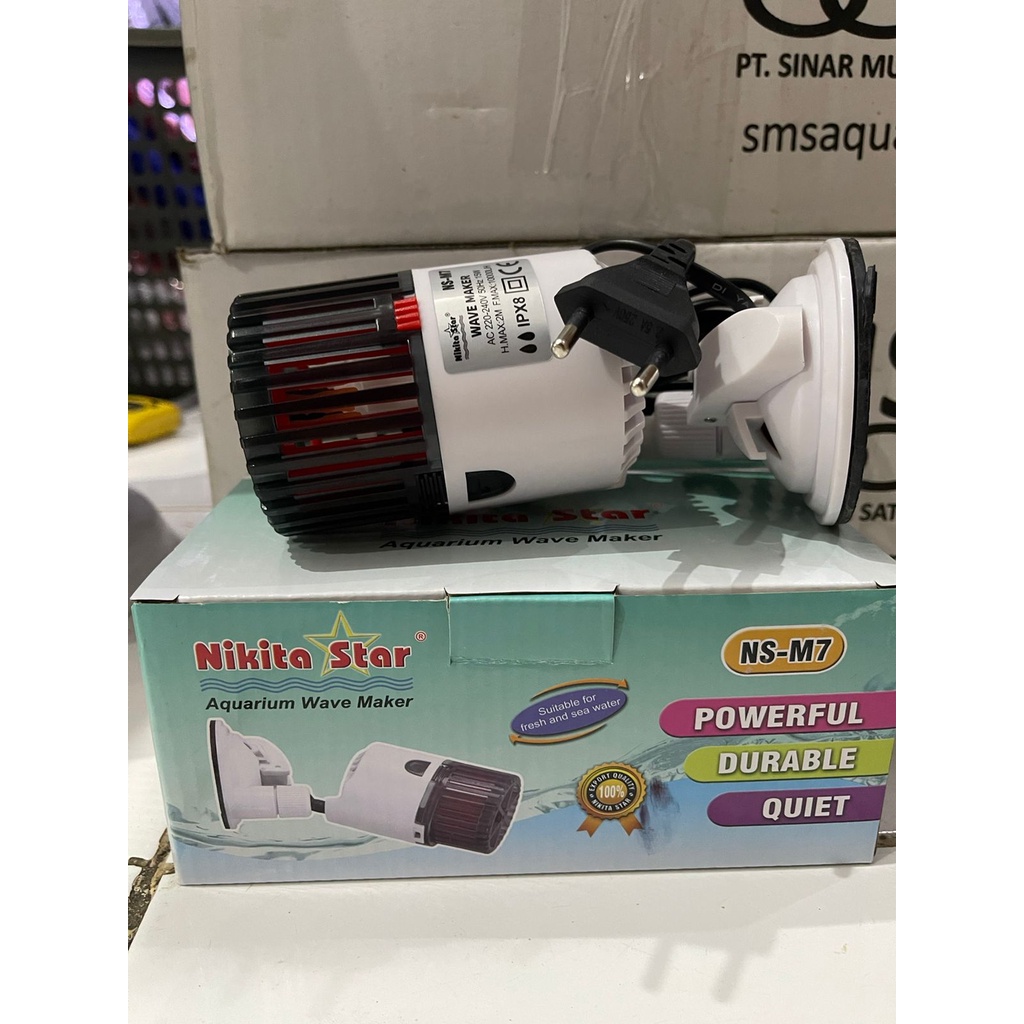 PEMBUAT OMBAK AQUARIUM WAVE MAKER NIKITA STAR NS M7 NS M 7 SINGLE WAVE