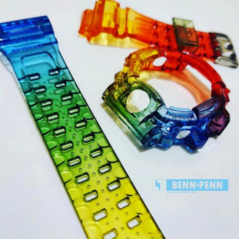 BNB G 9400 RANGERMAN BEZEL STRAP JAM TANGAN CASIO G SHOCK RAINBOW