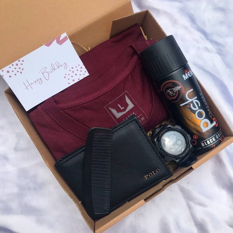 TERLARIS HAMPERS STELAN PRIA [KDP015] KADO COWOK / KADO PACAR / KADO BAJU / GRADUATION / HAMPERS BOX PRIA / ANNIVERSARY