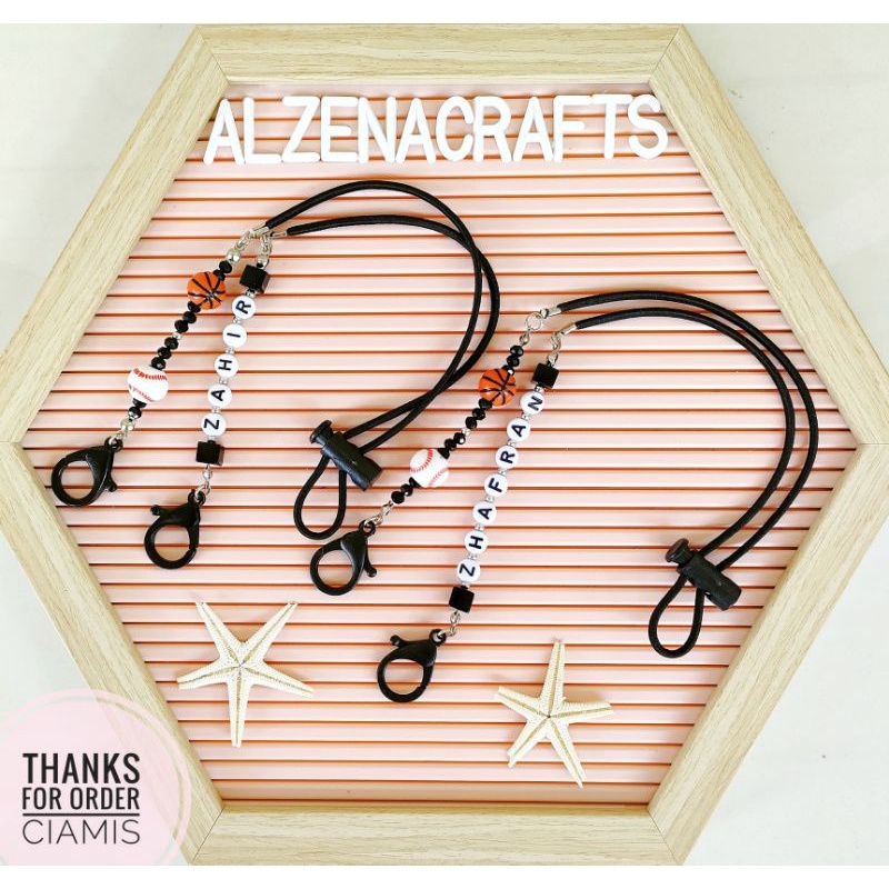 KALUNG MASKER ANAK "BOY SERIES" || TALI MASKER LAKI-LAKI HITAM