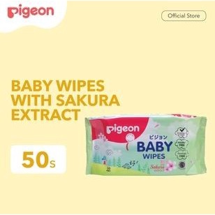 Pigeon Baby Wipes With Sakura Extract 50'S