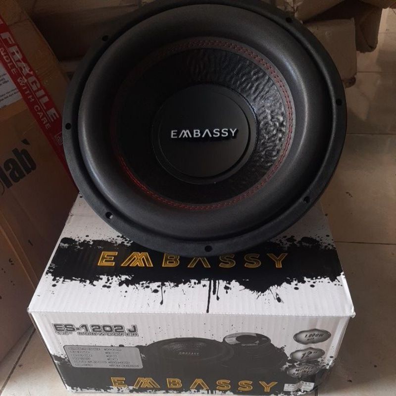 subwoofer embassy ES-1202J 12"dobel coil