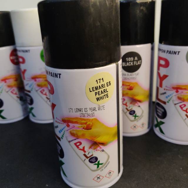 PYLOX NIPPON PAINT LEMARI ES PEARL WHITE MUTIARA 171 CAT SEMPROT 300cc
