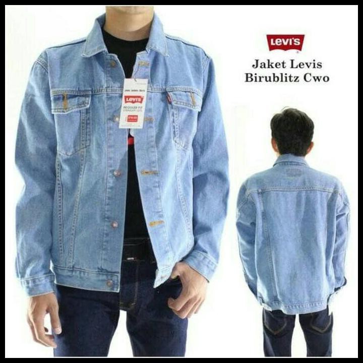 GRATIS ONGKIR JAKET JEANS LEVIS/JAKET LEVIS JEANS/JAKET LEVIS PRIA - BIOBLITS, M 