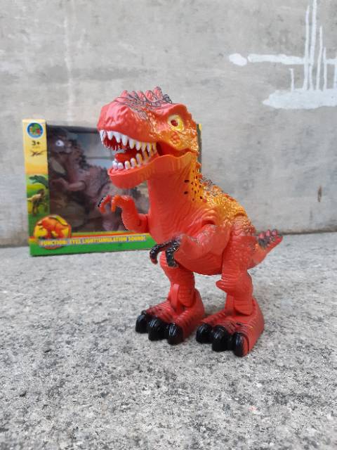 Mainan Dinosaurus Bisa Jalan Suara Lampu Edukasi - Anak Edukatif