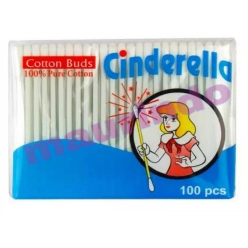 Cotton Bud merk Cinderella isi 100 pcs/ Cotton bud murah/Cutton bud