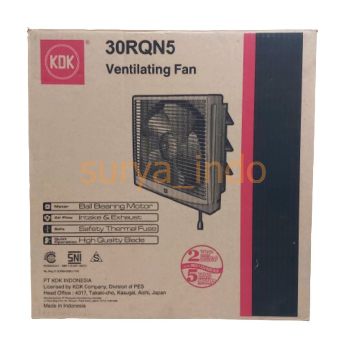 VENTILATING FAN / EXHAUST FAN 12&quot; KDK 30RQN5 - KIPAS ANGIN DINDING