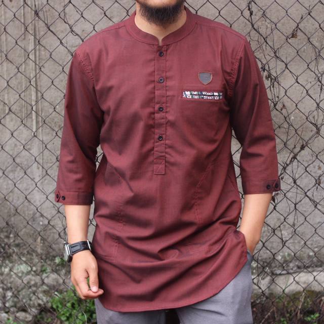 kurta pakistan marajo original premium dengan bahan oxford jahitan rapi tampil elegant sunnah muslim