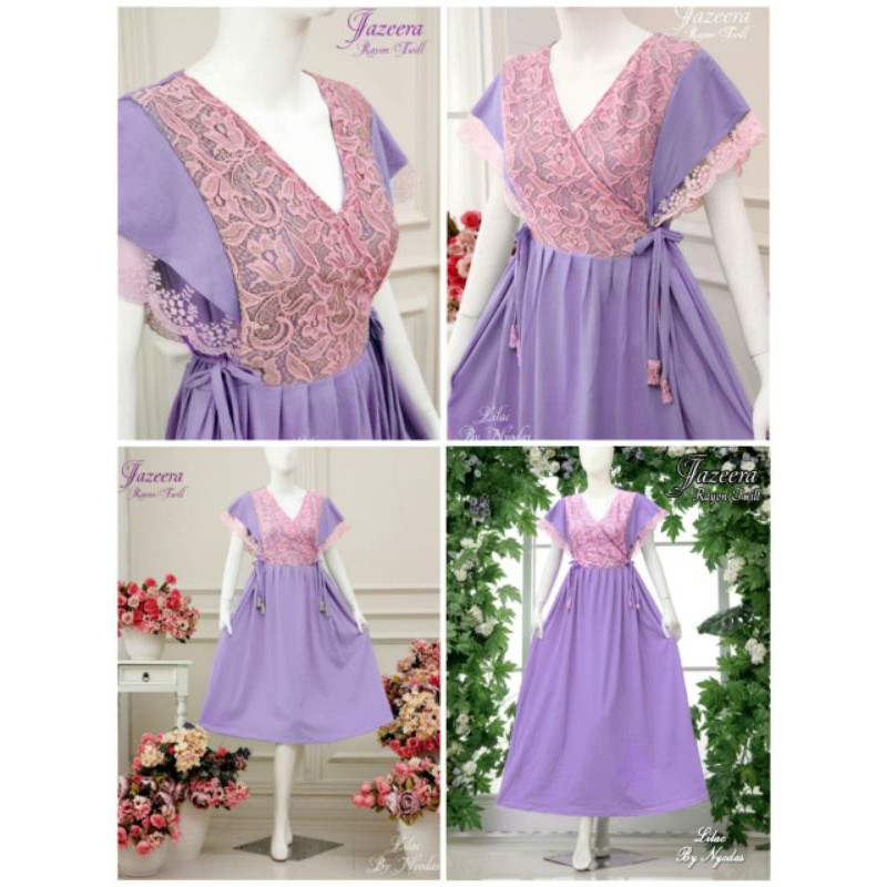 Daster Jazeera Long By Nyodas Ready size Standart