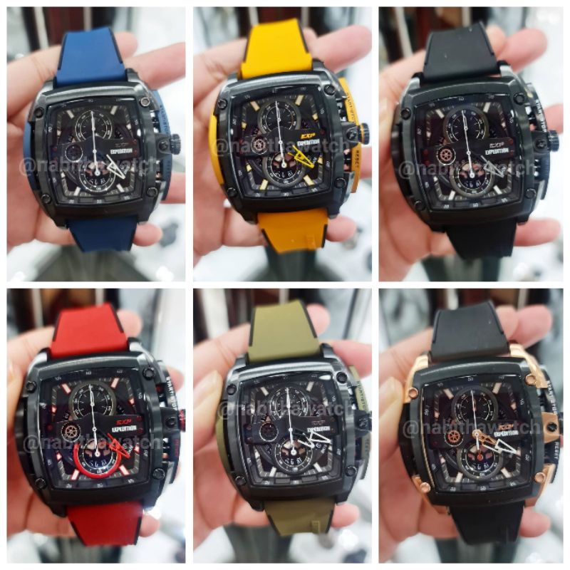 Jam Tangan Pria EXP Ecpedition 3008 New 3008 Original Garansi Resmi