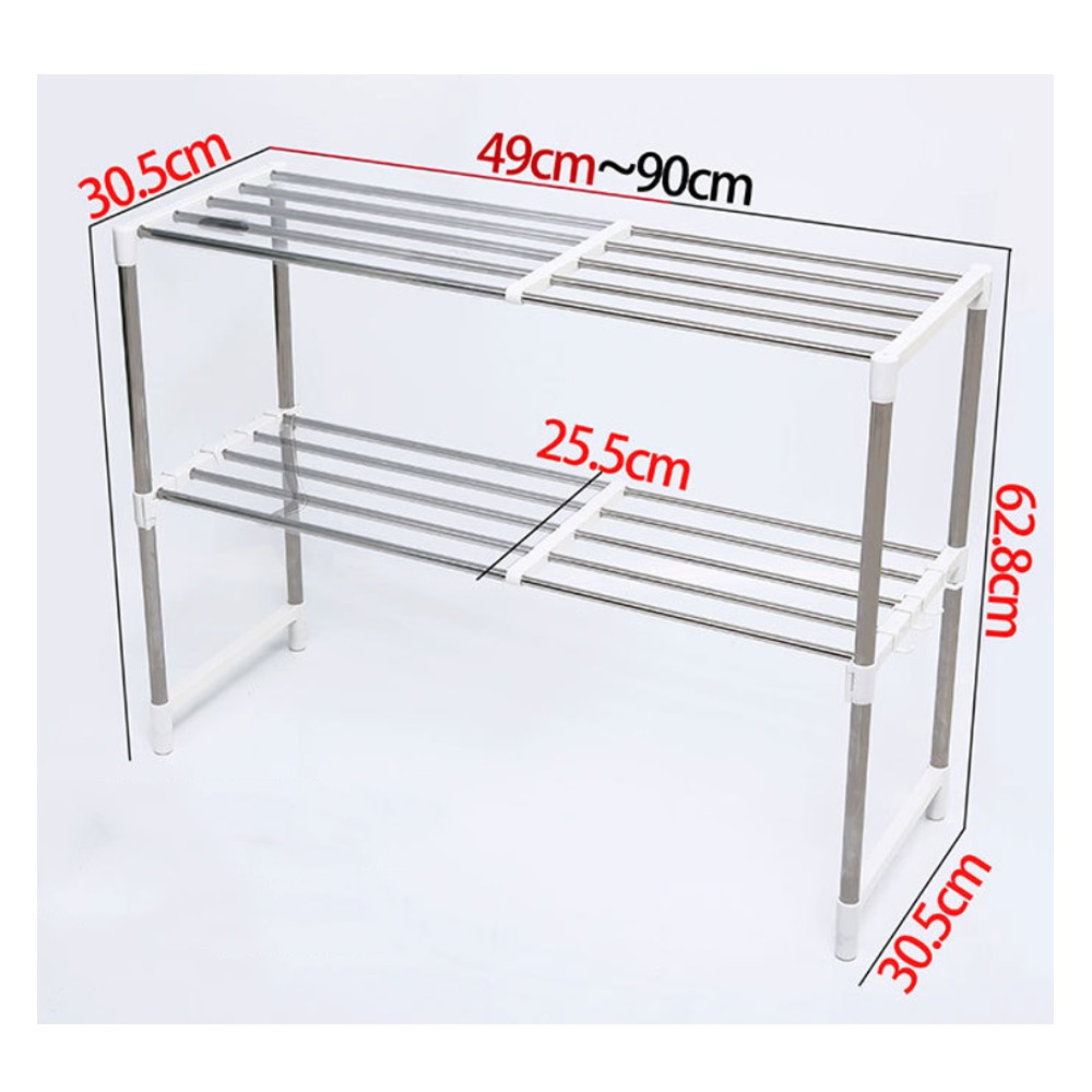 HOVELSHOP Microwave Storage Rack / Rak portable serbaguna 2 susun