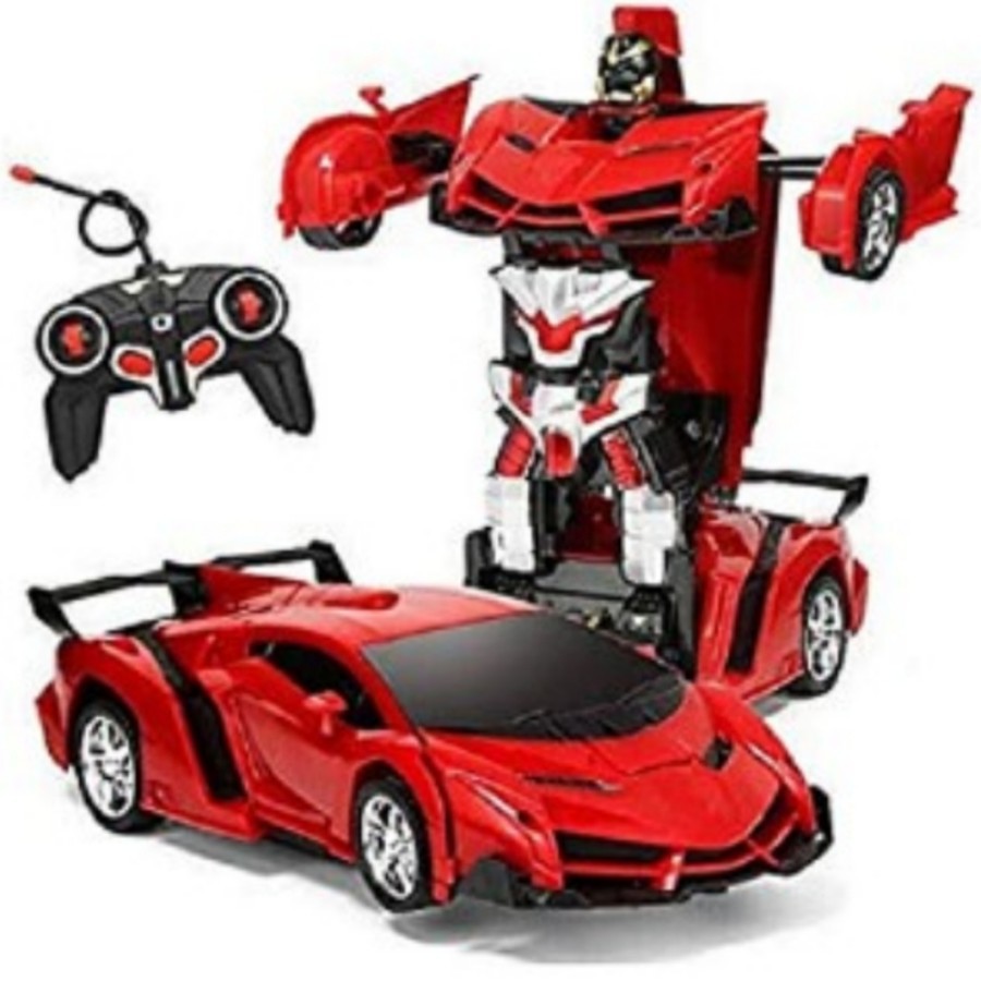 mobil transformer mainan mobil remote control transformer mobil RC baterai charger autobots remote