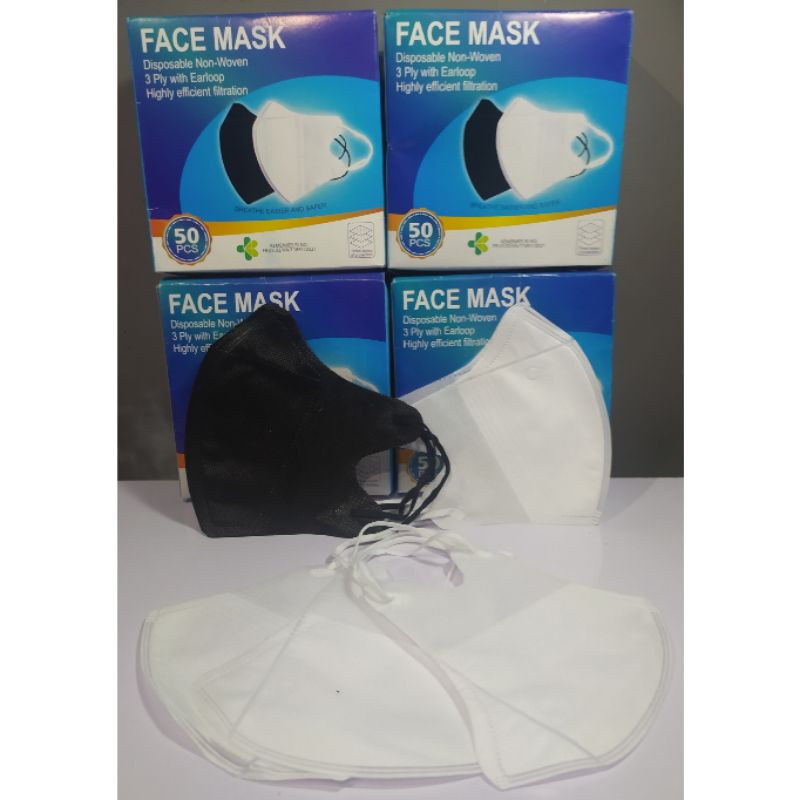 MASKER DUCKBILL GARIS 3 PLY PER BOX ISI 50 PCS MASKER SENSI 3PLY MASKER MEDIS