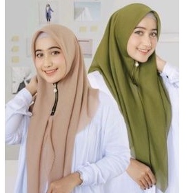 COD Jilbab Segiempat ZIPPER Bhn Bela Square TIDAK LICIN |termurah bs ecer | OSHIN GROSIR kudus