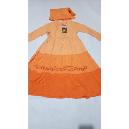 Sale Dannis 50% / Jubah dannis SIZE 6 / Gamis rayon / baju muslim anak perempuan / dannis diskon / b