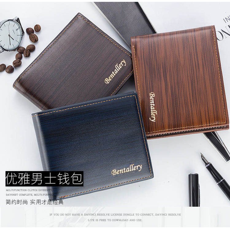 ♥TMALL88♥  DOMPET PRIA IMPORT KL017/DR005 MATERIAL PU DOMPET PENDEK DOMPET LIPAT C15