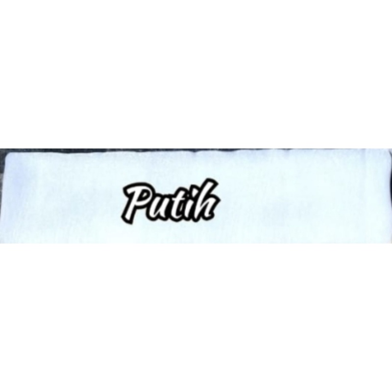 slendang organza 2.5-Putih