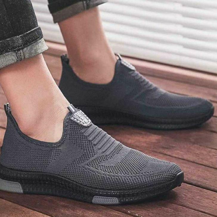 Termurah Sepatu Pria Casual Slop Praktis Tanpa Tali | Sepatu Pria Santai Kekinian