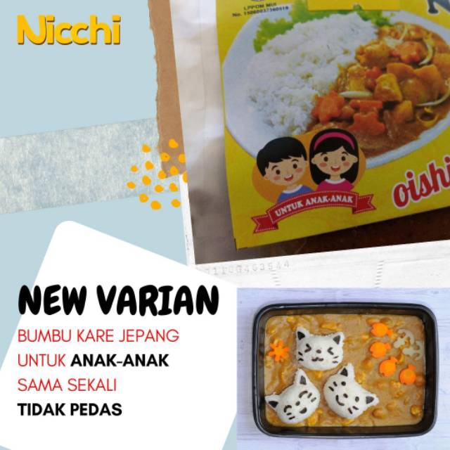 NICCHI bumbu kare Jepang 100 gr nichi kari anak dewasa