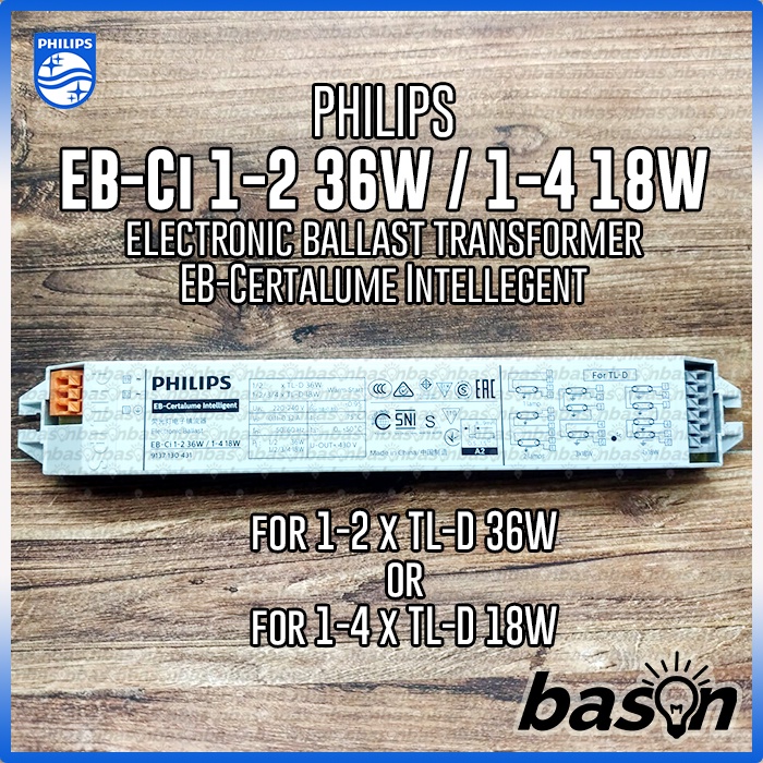 PHILIPS EBCi 1-2 36W / 1-4 18W TLD - Ballast Elektronik pengganti EBC 236