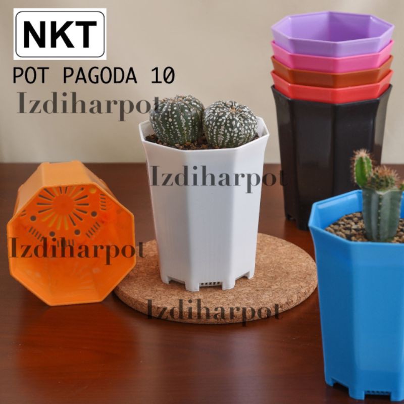 Pot bunga tanaman warna warni nkt pagoda 10 - NKT PAGODA