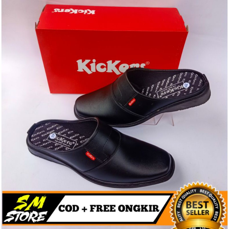 Sepatu Pantofel Slop Kickers Pantofel Kantor Kulit Terbaru