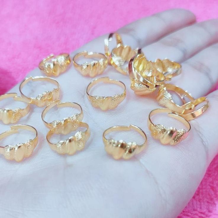 Best Seller CINCIN BABY STELAN UKIR PASIR PERAK ASLI 925 LAPIS EMAS