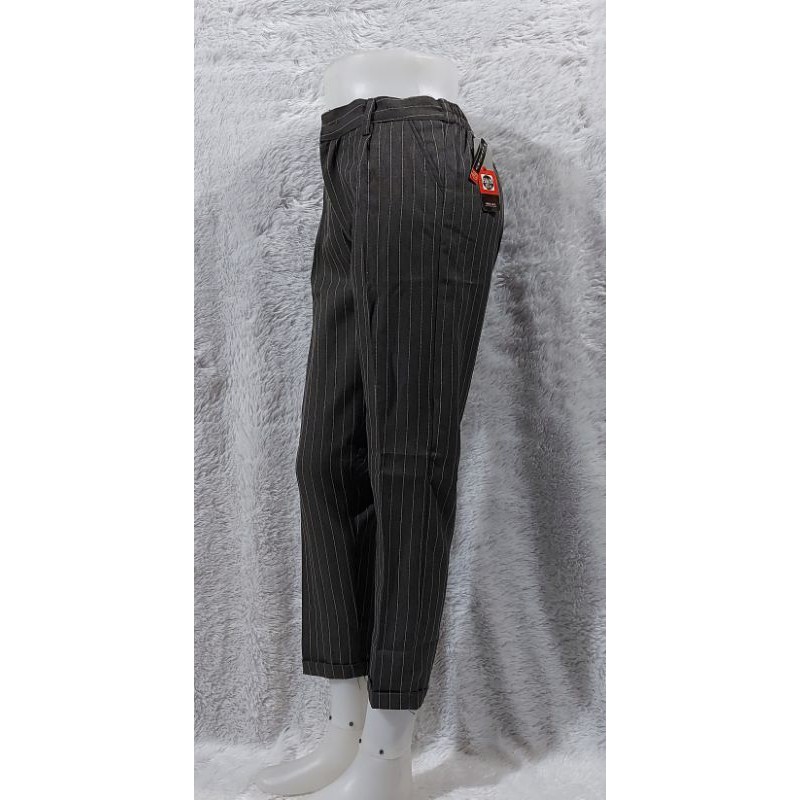 Tartan Basic / CAROL CHECKED PANTS / BROWN GREY BLACK TARTAN / CHESS