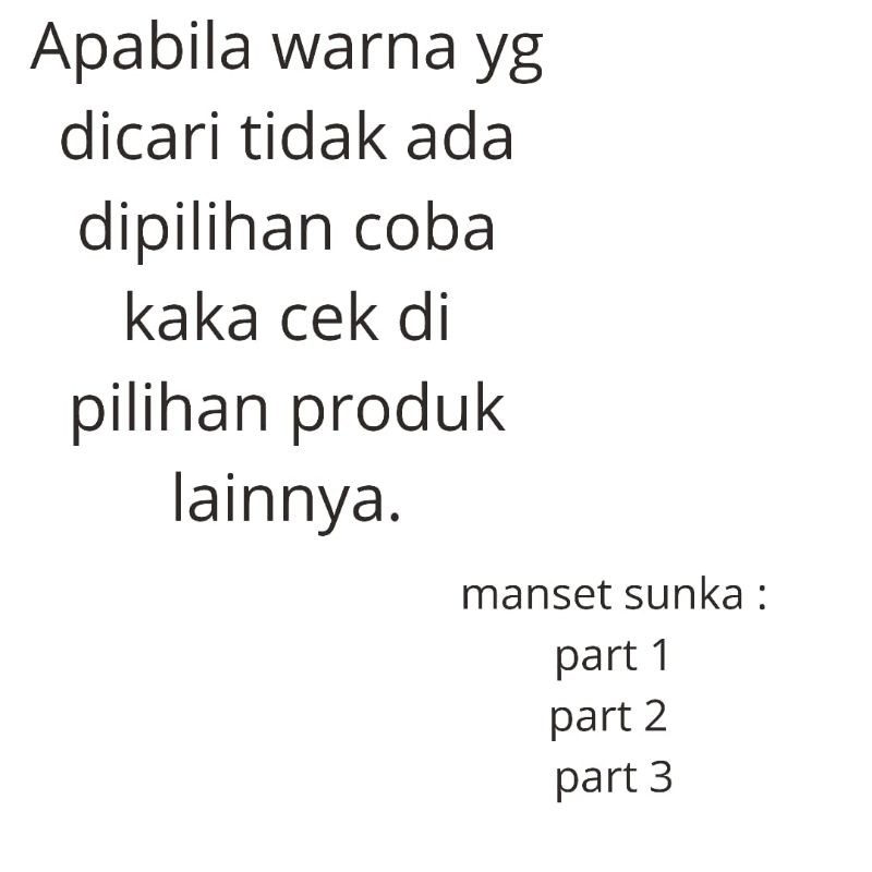 manset kerah Sunka/manset badan wanita/ manset kaos premium/ manset sunka part 1-5