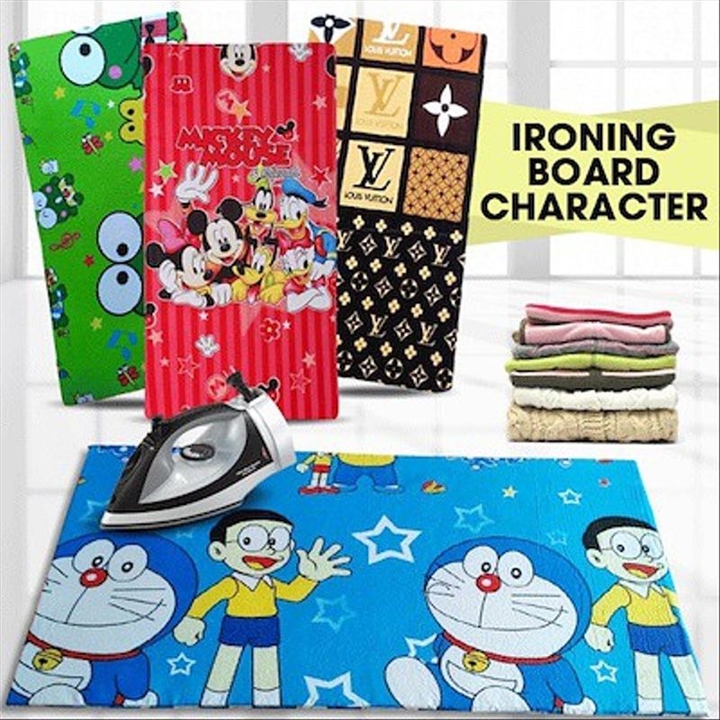 alas gosok setrika karakter anti panas murah/alas setrika busa inoak murah