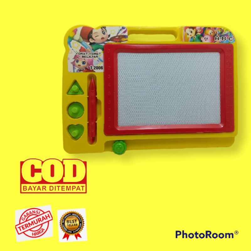 Mainan Edukasi Anak Papan Tulis hapus Papan Tulis Cetak Drawing board Magnetic