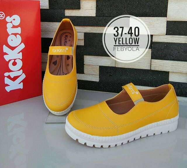 SEPATU FLAT ALAS KARET TERBARU KICKERS KODE AULIA31