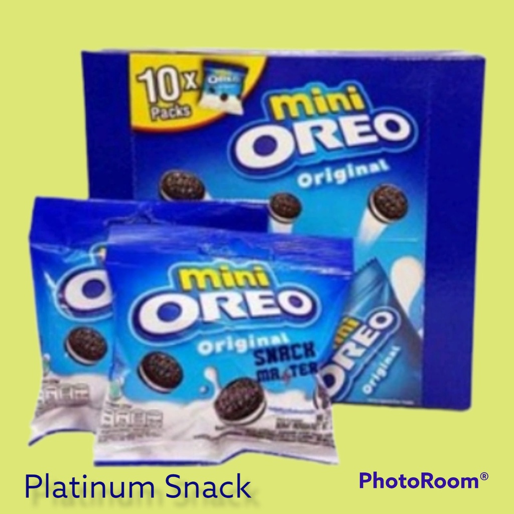 Mini Oreo Original, Chocolate, Strawberry 204g (10 packs x 20.4g)