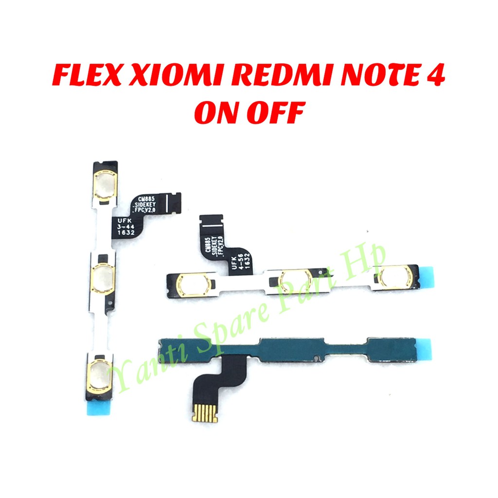 Flexible On Off Xiaomi Redmi Note 4 Mediatek Original Terlaris New