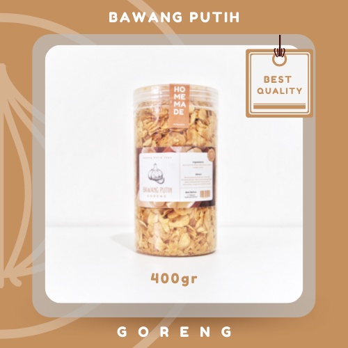 

Bawang Putih Goreng 350g (Home Made)