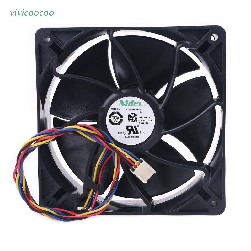 Vivi W12E12Bs11B5-57 Kipas Pendingin 12v 1.65a Pwm 6000rpm Ant S7 S9 4 Kabel Btc