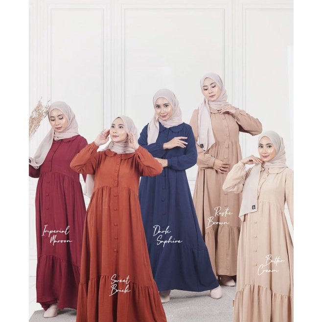 rania dress / rania gamis / gamis / dress / baju muslim wanita / gamis rayon premium / gamis ceruty 